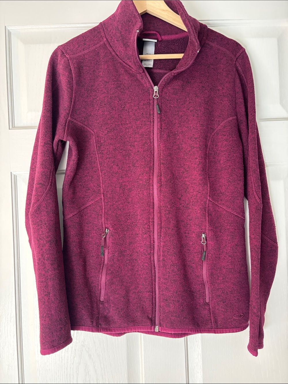Champion Women's Full-Zip Utility Jacket in Deep Berry